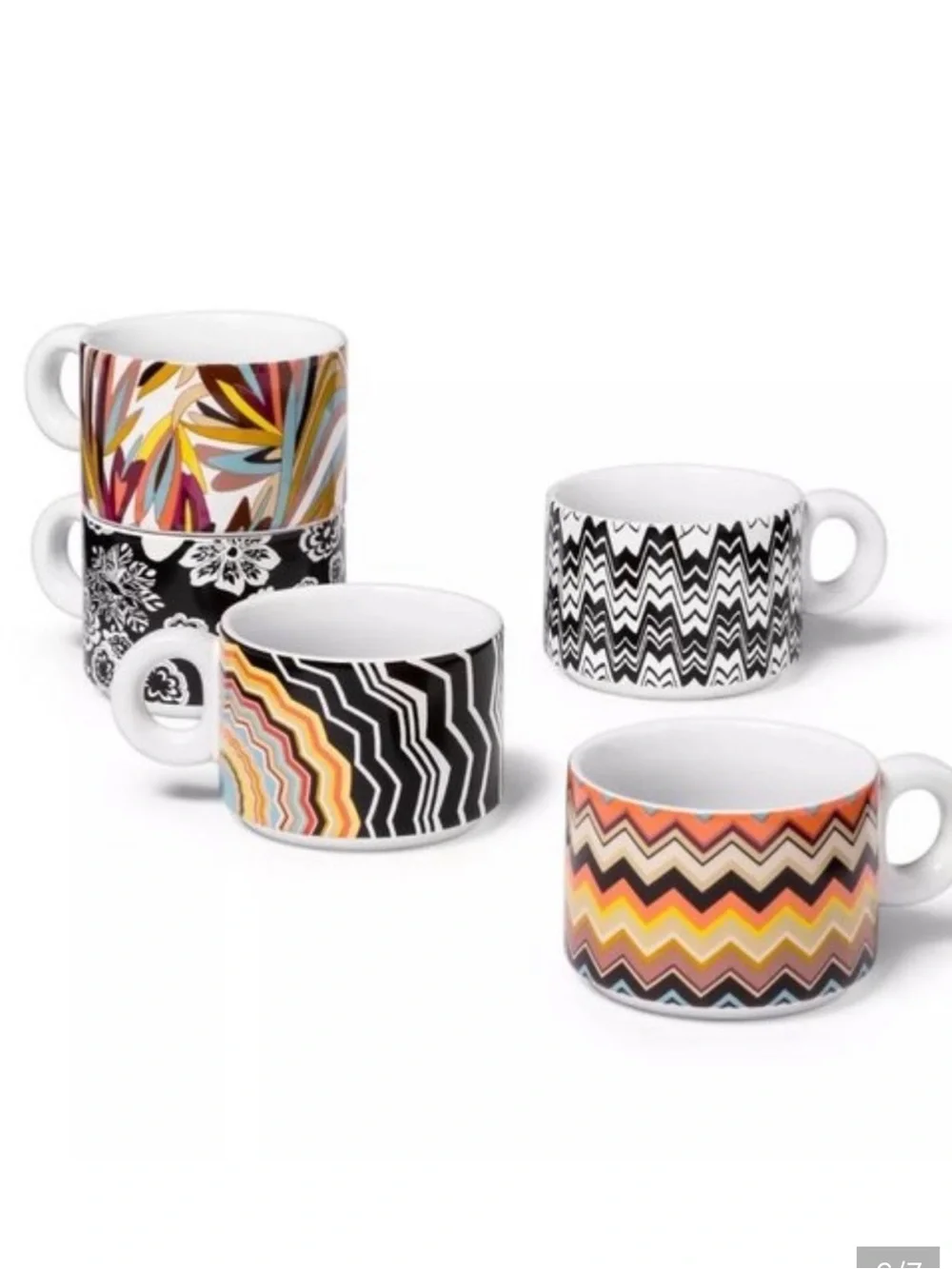 Missoni for Target | Espresso Set | Stacking Espresso Set & Spoons